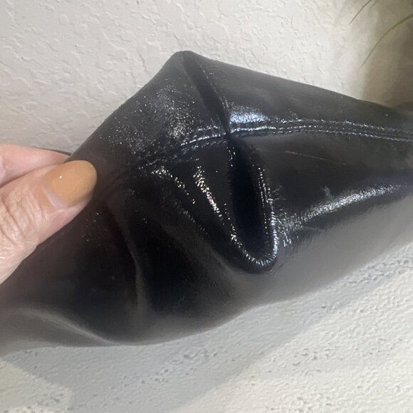 Michael Kors Jet Set Shiny Black Patent Leather Chain Tote - Picture 7 of 10